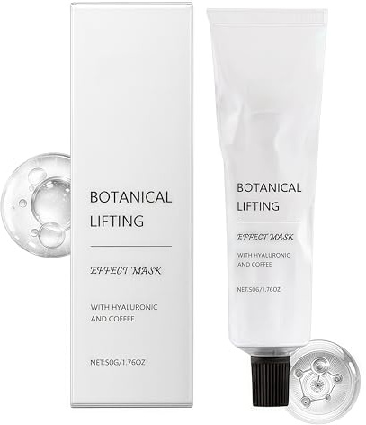 Botanical Lifting Gesichtsmaske mit Hyaluron & Kaffee – Anti-Aging Effekt Maske für Sofort-Straffung & Glow – Porenverfeinernde Feuchtigkeitsmaske gegen Falten, Müdigkeit & Augenringe