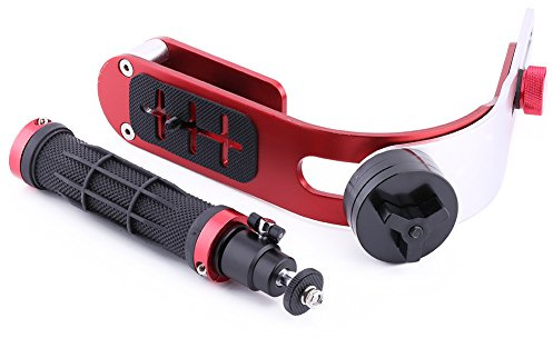 Kamera Stabilisator, Spiegelreflexkamera Stabilisator, Professioneller Handvideostabilisator Handgriffstabilisator Halterung für Kamera Mit Wasserwaage und Daumenstabilisator