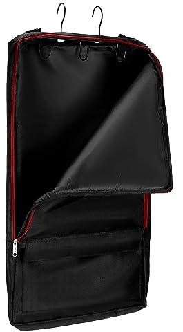 QWORK Zaumzeug Tasche mit Haken Pferdegeschirr Tasche Pferd Tack Tragetasche mit 3 Zinken Tack Rack Schwarz