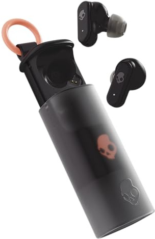 Skullcandy Dime Evo In-Ear Wireless-Kopfhörer, 36 Std. Akkulaufzeit, Mikro, kompatibel mit iPhone, Android und Bluetooth-Geräten - True Black