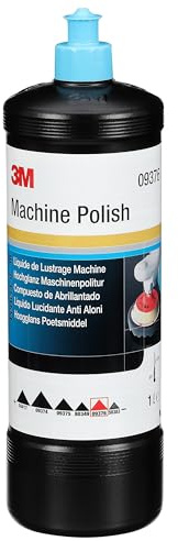 3M Perfect-it Hochglanz-Maschinenpolitur, 09376, Lackpolitur, Silikonfrei, Wachsfrei, Zum Entfernen von Wirbelspuren und anderen kleineren Oberflächendefekten im Lack, Hochglanz-Finish, 1 Ltr.