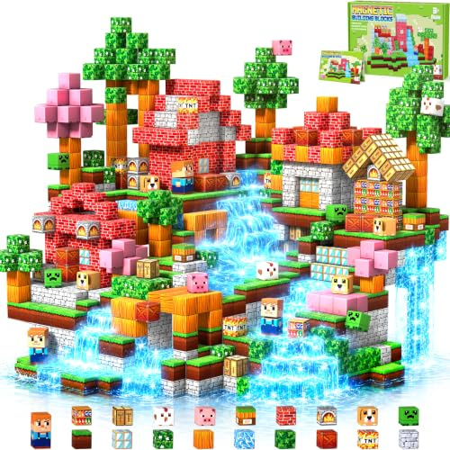 COOLJOYA Magnetische Bausteine, 150 Teile Magnetbausteine Magnetspielzeug | Magnetisches Bausteine Blöcke für Kinder ab 3 4 5 6 7, Magnetspiel Kinderspielzeug für Jungen und Mädchen, Halloween