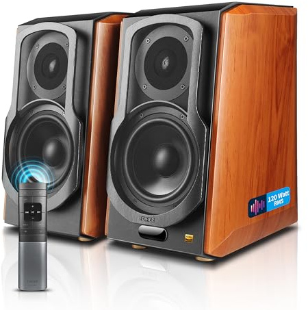 Edifier S1000W WiFi Lautsprecher mit Bluetooth, digitalen und analogen Eingängen Funktioniert mit Amazon Alexa, Apple AirPlay 2, Spotify, Tidal und noch mehr.