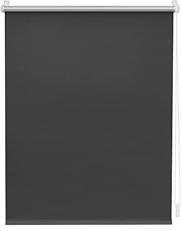 Lichtblick Thermorollo ohne Bohren, Klemmfix, Verdunklungsrollo, Hitzeschutz, Sichtschutz, Wandmontage, Deckenmontage, Rollo für Fenster und Türen 60 cm x 150 cm (B x L), Anthrazit