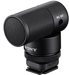 Sony ECM-G1, Shotgun Mikrofon, Klarer Klang, Windschutz, Kompakt & Leicht, Ideal für Kameras, Vlogs, Content Kreation, Streaming