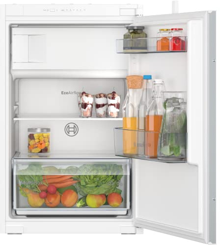 Bosch KIL22NSE0 Serie 2 Einbaukühlschrank mit Gefrierfach, 119L, Weiß, Energieeffizienzklasse E