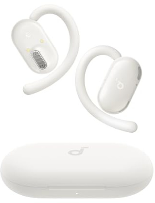 soundcore V20i von Anker Open-Ear Kopfhörer, verstellbare Ohrhaken, komfortabel, fester Halt, starker Bass, rauschfreie Telefonate, IP55, LED, 36h Spielzeit,Bluetooth 5.4 Earbuds,Multipoint Connection