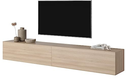 Selsey TV Schrank 200 cm Eiche Bisira | Fernsehschrank