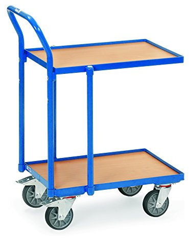 Fetra Transportgeräte mtyddtmcr F 250 Ladeschale Tintenroller mit Wulst und mit Griff, 250 kg, 125 mm Rollen