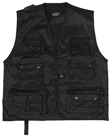 Mil-Tec Jagd-U Weste Schwarz XL