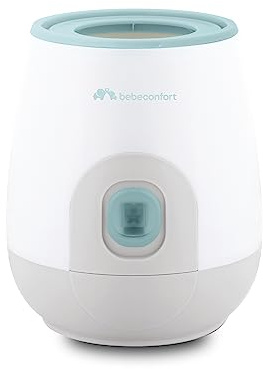 Bebeconfort Express Elektrischer Flaschenwärmer, Flaschenwärmer für Unterwegs und Baby, Weiß & Grün