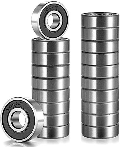 yeemeen 20 Stück 608 Kugellager,Kugellager 8x22x7mm Doppeldichtung (2RS) | Chromstahl Rillenkugellager für Skateboard, Inline-Skates, Roller | ABEC 9 Präzision | Vorgeschmiert & Wartungsfrei