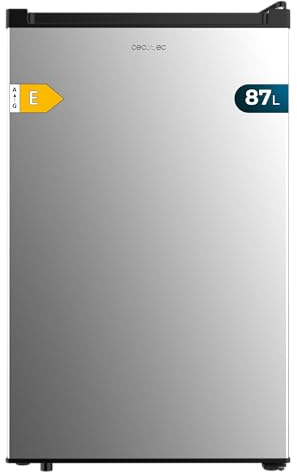 Cecotec Vertikaler Tisch-Gefrierschrank - 87L Bolero CoolMarket TF 87 Inox. 83,6 cm Höhe und 50,6 cm Breite, niedriger Energieverbrauch, flache und reversible Tür, kompaktes Design