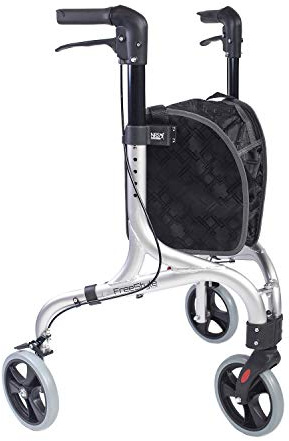 NRS Healthcare NRS Freestyle 3-Rad-Rollator, Silber, 5 kg