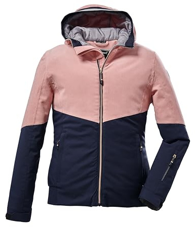 killtec Mädchen Ksw 52 Grls Ski Jckt Funktionsjacke/Skijacke mit Kapuze und Schneefang