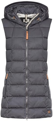 camel active Damen Lange Weste mit Kapuze