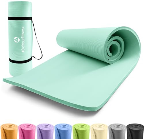 #DoYourFitness x World Fitness | Fitnessmatte Yamuna | 183x61x1,5cm | Phthalatfrei & rutschfest | Gymnastikmatte ideal für Yoga, Pilates, Fitness, Outdoor im Studio & zu Hause | Türkis