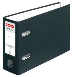 herlitz Ordner maX.file protect A5 quer, FSC Mixed, Farbe sortiert, nicht wählbar, 1 Stück