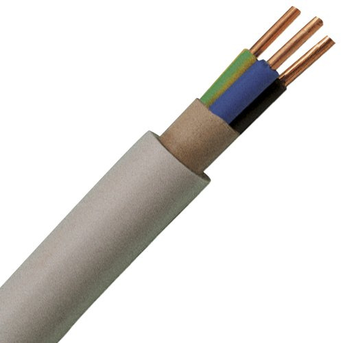 Kopp 153125003 Mantel-Leitung NYM-J, 3 x 2.5 mm², 25 m, grau