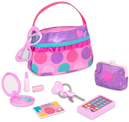 Battat - Prinzessin Handtasche Set - Make-up & Beauty Set für Kinder - Dress Up Fashion Zubehör - Vorgetäuschtes Spiel - Spielzeug für Kinder - 3 Jahre +