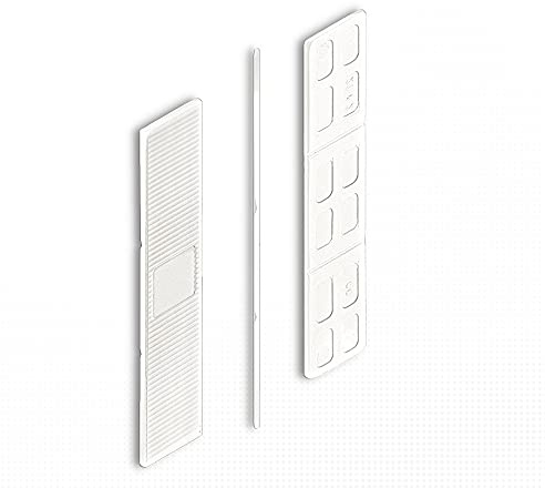 DOJA BARCELONA | 1mm Abstandshalter Kunststoff | Abstandhalter Weiß | PACK 300 | Kunststoffkeile Unterlegplatten | Unterlegkeile, Plastic Spacers, Verglasungsklötze, Unterleger Plastik Keile