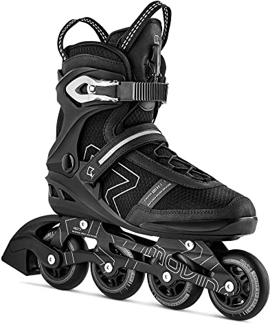 Movino Inline Skates | Cruzer B4 | Fitness Rollschuhe | Damen Herren Inliner | Inliner für Erwachsene | Inlineskates mit Schnellschnürsystems und Reflexionselemente | Rollers mit Aluminium Kufe