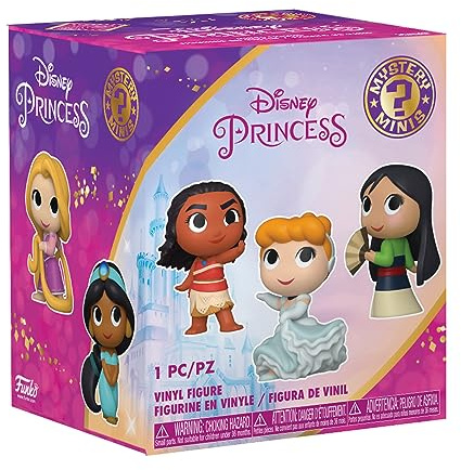 Funko Mystery Mini: Disney - Ultimate Princess - Rapunzel, Moana, Cinderella and More - 1 of 6 to Collect - Styles May Vary - Sammelbare Vinylfigur - Geschenkidee - Offizielles Merchandise