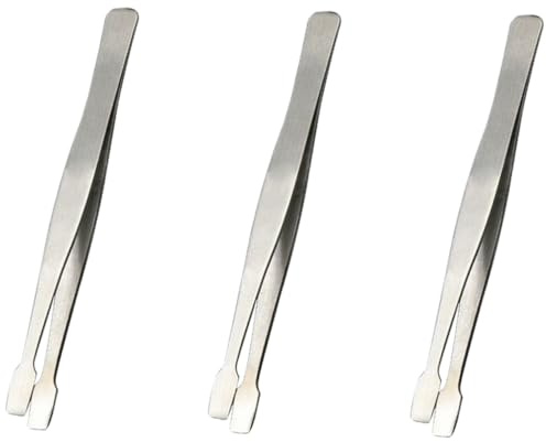 UPKOCH 3 Stück Wimpernpinzette aus Edelstahl Leicht Ergonomischer Griff für Künstliche Wimpern Leicht zu Reinigen und Verstauen
