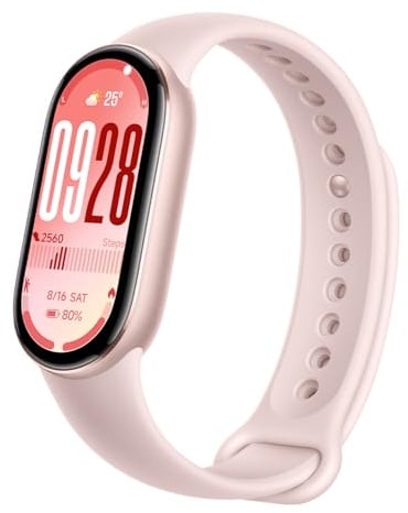 Xiaomi Smart Band 10, Smart Watch,Fitness-Tracker, 1,72" AMOLED Display, 21 Tage Akku, 5ATM Wasserdichtigkeit, SPO₂ & Herzfrequenzmessung, Schlafüberwachung,150+ Sportmodi, Rosa