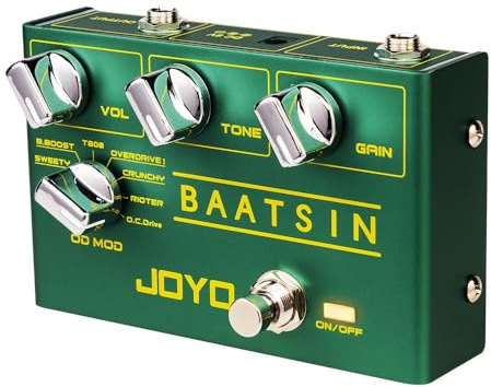 JOYO Pure Analog Overdrive und Distortion Multieffektpedal R Series mit 8 OD/DS Sounds für E-Gitarre (Baatsin R-11)