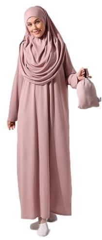 ihvan online, Muslim Dresses for Women, One-Piece Long Sleeve Islamic Prayer Dress