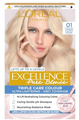 L'Oreal Excellence Blonde Supreme Permanent Hair Colour 01 Lightest Natural Blonde