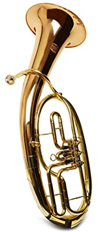 SYMPHONIE WESTERWALD® Tenorhorn/Tenor Horn in Goldmessing, Minibalgelenk, inkl. Luxus-Hartschalenkoffer, Neu
