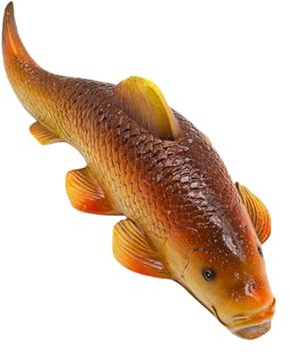 Beimus Realistische schwimmende Fischstatue, Teichdekoration, Gartenteichzubehör, Kunstharz, Kunsthandwerk, Ornament, Displayzubehör, Fischskulptur