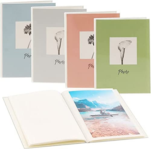 Hama Fotoalbum 'Susi Pastell' (Softcover, 24 Seiten für 24 Fotos im Format 10 x 15 cm, strapazierfähig, zum Archivieren mit Anekdoten, schützt das Foto, Minialbum), Pastellfarben, zufällige