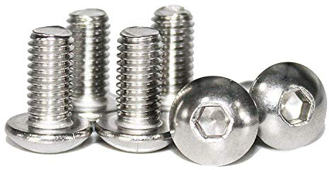 25 Stück M5 x 25 Flachrundkopfschrauben mit ISK aus Edelstahl A2 ISO 7380-1