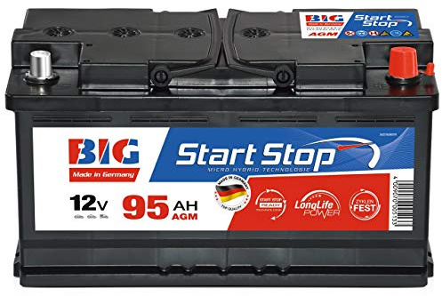 AGM Autobatterie 12V 95Ah 950A BIG Start-Stop Batterie statt 100Ah 92Ah 90Ah