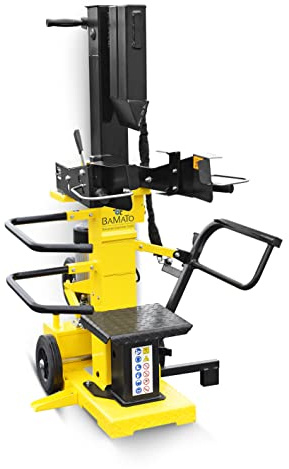 BAMATO Holzspalter HO-12PRO Brennholzspalter | 12 Tonnen Spaltkraft & 400V Motor | Vario-Spalt-System | Für Kurz- und Langholz
