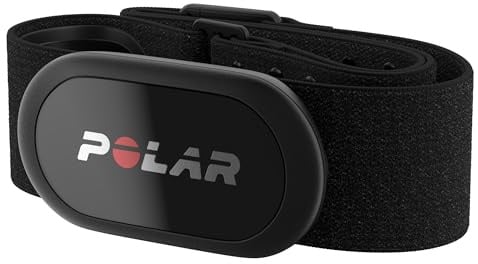 Polar H10 HF-Sensor – Schwarz ANT+ & Bluetooth, EKG-Genauigkeit, HRV-Messung, Wasserdicht, maschinenwaschbarer Gurt, Akkus, bequem Sitz kompatibel mit vielen Sportarten & Fitnessgeräten XS-S 62-74cm