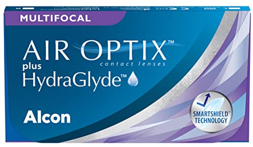 Air Optix plus HydraGlyde Multifocal | 3 Stück | ADD HIGH | +01.50 dpt | Weiche Monatslinsen für Alterssichtigkeit. Anhaltender Komfort von Tag 1 bis Tag 30. Mit BC 8.6 mm und DIA 14.2 mm