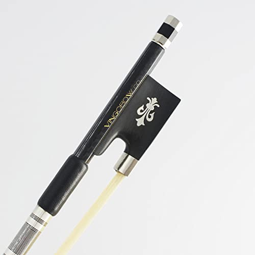 VINGOBOW 4/4 Größe New Textured Carbonfiber Geigenbogen Beliebtes Modell Gut ausgewähltes Rosshaar aus der Mongolei für Profispieler Elegantes Design