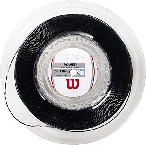 Wilson Unisex – Erwachsene Saitenrolle Synthetic Gut Power Tennissaiten