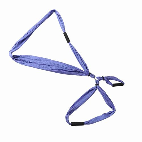 6-Griff Aerial Yoga Hängematte Nylon Ohne Elastizität | Verstellbare Höhenstufen für vielseitige Übungen, Hautfreundliches Textil, Yogatuch für Studio Inversionen Krafttraining