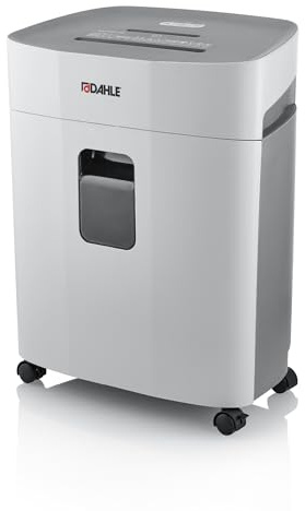 Dahle PaperSAFE PS 380 Aktenvernichter, Sicherheitsstufe P-4, 15 Blatt | Partikelschnitt P-4 für größere Papiermengen, 25 l Auffangbehälter, öl- und wartungsfrei, ideal für Arbeitsgruppen