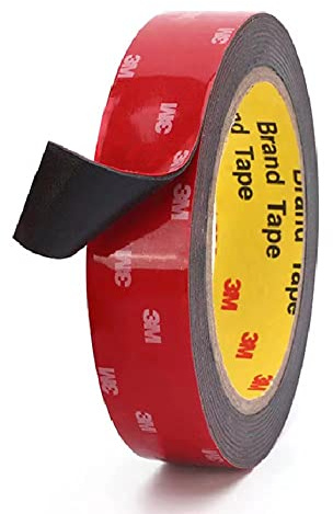 3M Doppelseitiges Klebeband Extra Stark, Wasserfest und Hochtemperaturbeständig für Auto, Heim- und Büro(2,5cm x 4,7m)