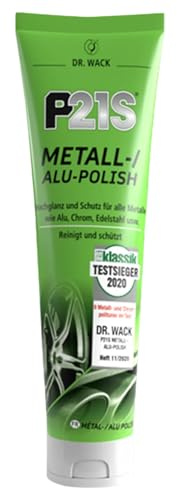 DR. WACK P21S Metall- / Alu-Polish 100 ml - Polierpaste für Metallteile - Effektive Autopolitur & Korrosionsschutz - Hochglanz & Schutz für alle Metalle - Hochwertige Autopflege