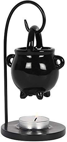 Something Different Duftlampe Hexenkessel, aus Keramik, Kerze, Schwarz