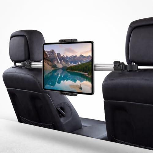 Girafus Tablet Halterung Auto Kopfstütze Mitte 4-13 Zoll Tablet Halter Auto Rücksitz Tablethalter zwischen Kopfstützen Hinten passt für iPad ipad Pro Switch Galaxy Tablet Holder Car Back Seat H3