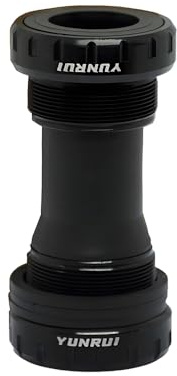 kefeimumu Fahrrad-Tretlager, 68–73 mm, BSA-Gewinde, Tretlager für Mountainbike, Rennrad, Kugellager, BB-Halterungs-Set (schwarz)