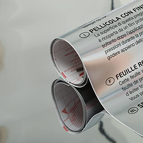 d-c-fix Möbel-Klebefolie Spiegeleffektfolie 90 cm x 1,2 m | Klebefolie Spiegel-Ersatz Möbelfolie Deko-Folie für Tür, Möbel & Schranktüren Schrank Klebespiegel Türspiegel dekorativ